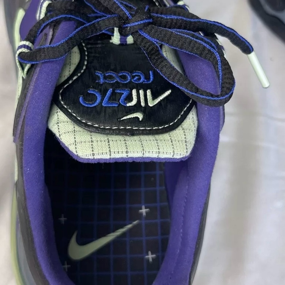 Nike Air Max 270 React Future Swoosh Mens Size 11 Black, Green & Purple NEW - Picture 15 of 16
